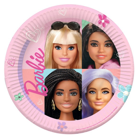 8 Plates Barbie Sweet Life 23 cm