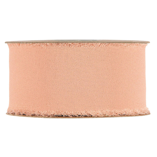 ORGANDY RIBBON MM50X10MT PEACH
