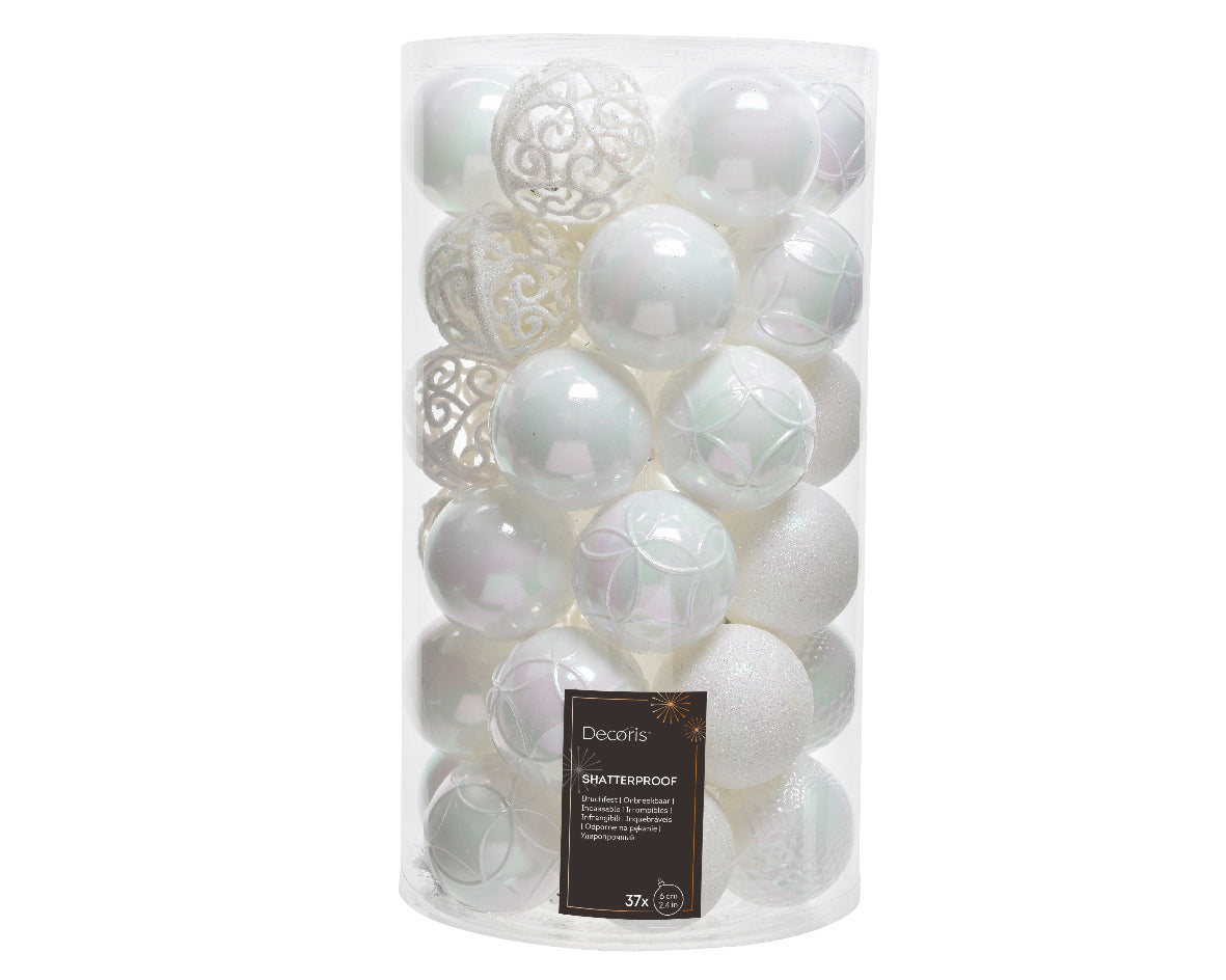 Baubles shatterproof matt,shiny,glitter