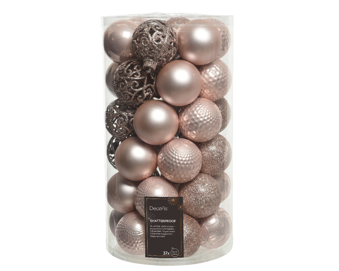 Baubles shatterproof matt,shiny,glitter