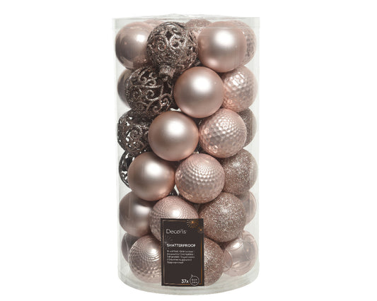 Baubles shatterproof matt,shiny,glitter