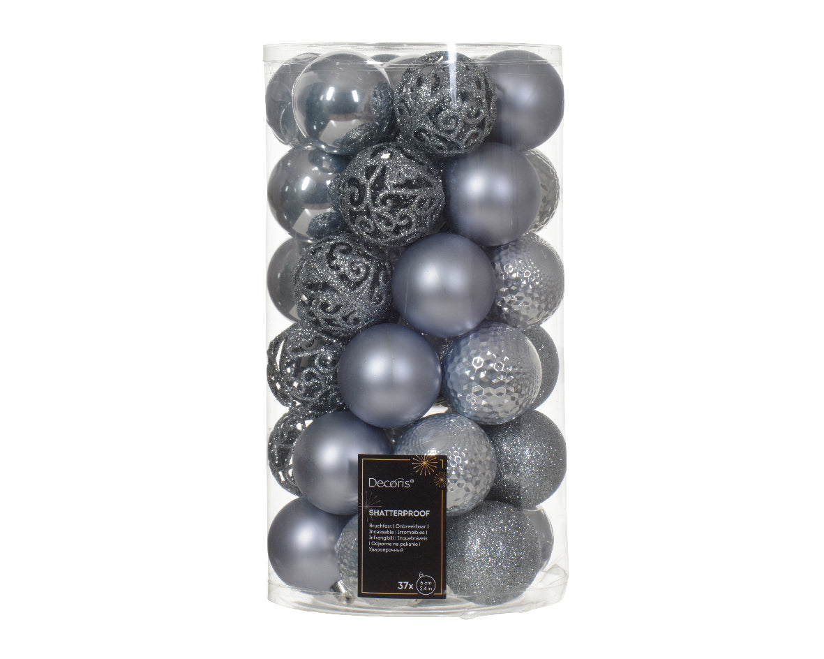 Bauble shatterproof sh-mt-gl mix blue
