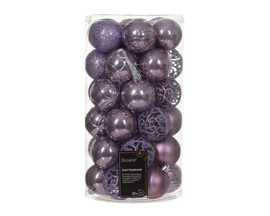 Bauble shatterproof sh-mt-gl mix lilac