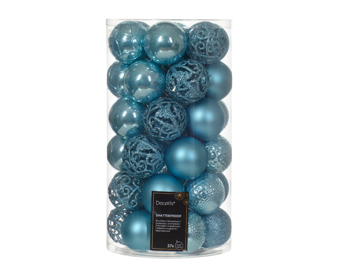 Bauble shatterproof sh-mt-gl mix blue