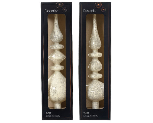 Treetopper glass antique shiny 2ass whit