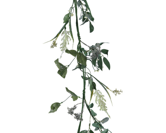 Garland polyester snow finish eucalypthu