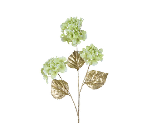Hydrangea hydrangea on stem polyester wi