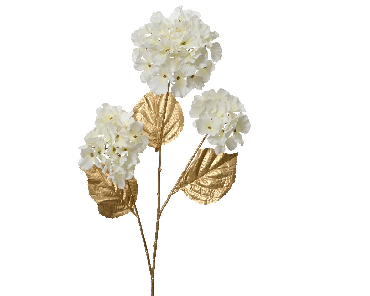 Hydrangea hydrangea on stem polyester wi