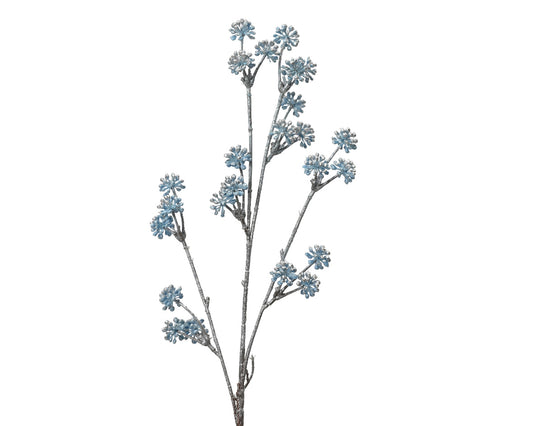 Branch on stem plastic mini pompoms