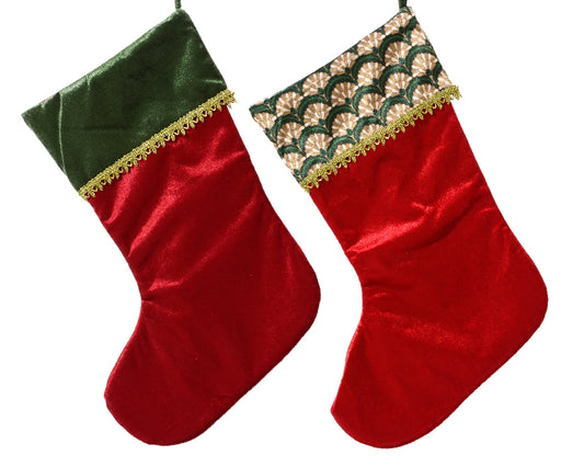 Stocking polyester in velevt 2ass