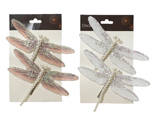 Butterfly velvet w glitter, sequins, pea