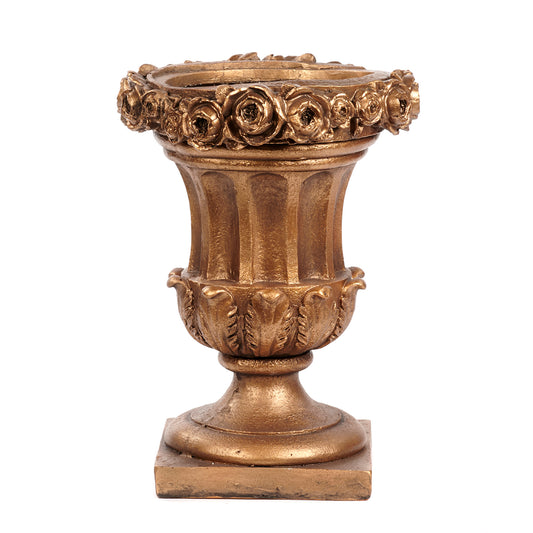 ANT.FLOWER POT/URN TT GLD 46,5CM for out