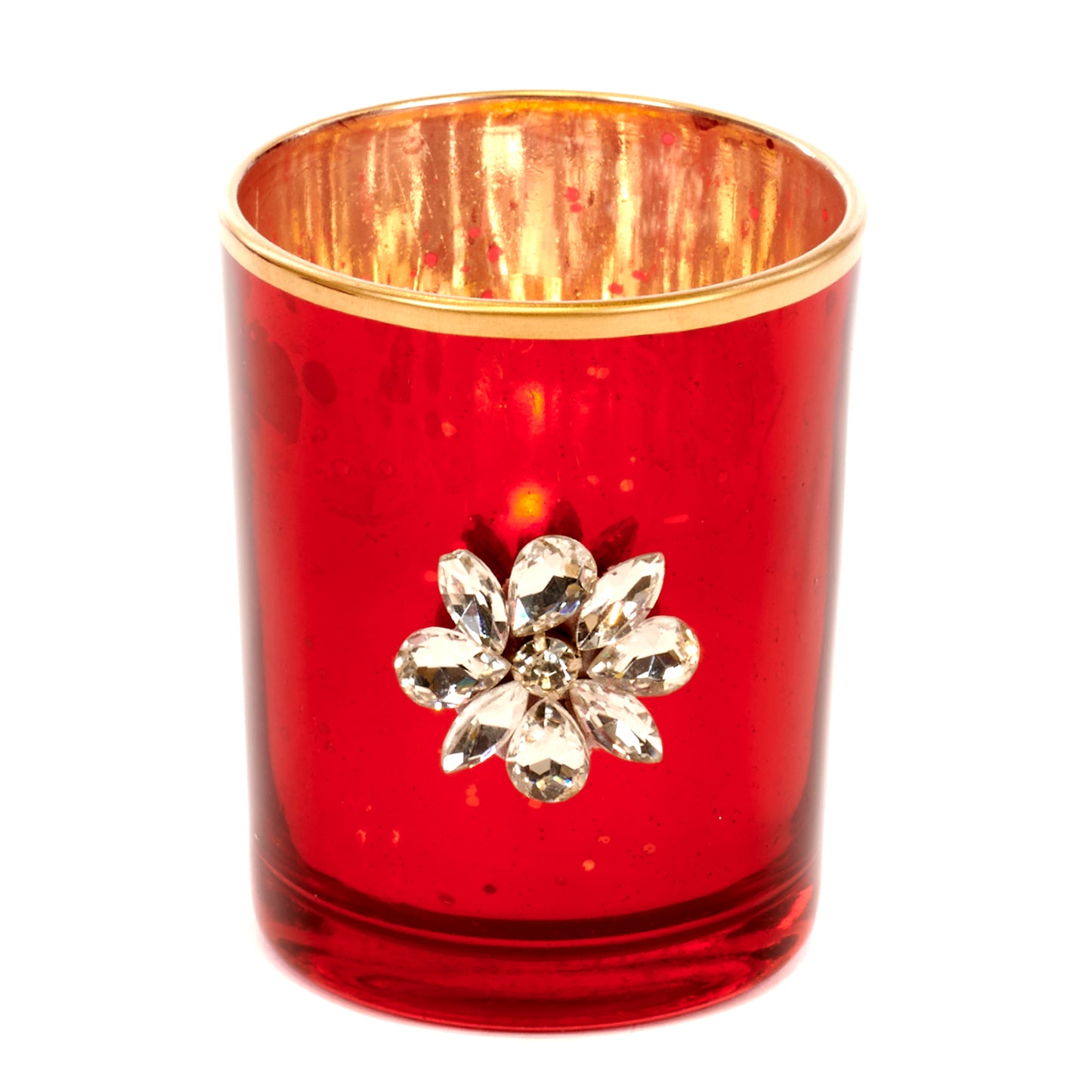 GLSS 3D JEWEL FLOWER CYL.VOTIVE TT RD 9