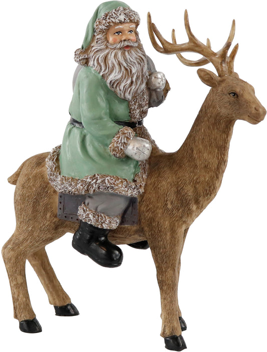 BABBO NATALE SU CERVO