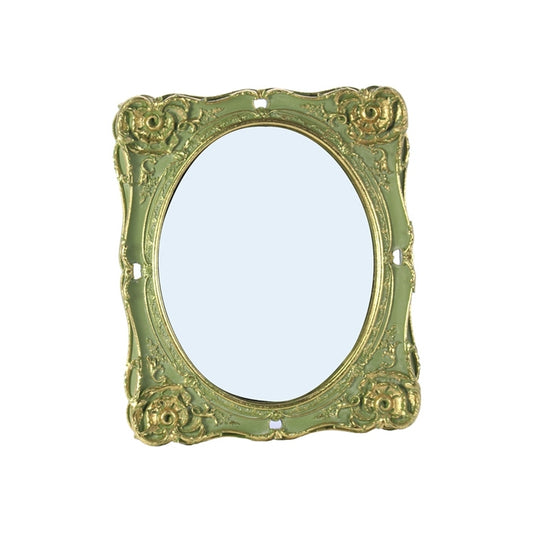 CORNICE C.SPECCHIO VERDE 26X31CM RESINA