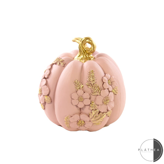 ZUCCA ROSA DECORATA D.16X15CM RESINA