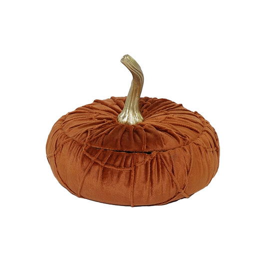 SCATOLA ZUCCA ARANCIO 19X19X15CM CARTONE