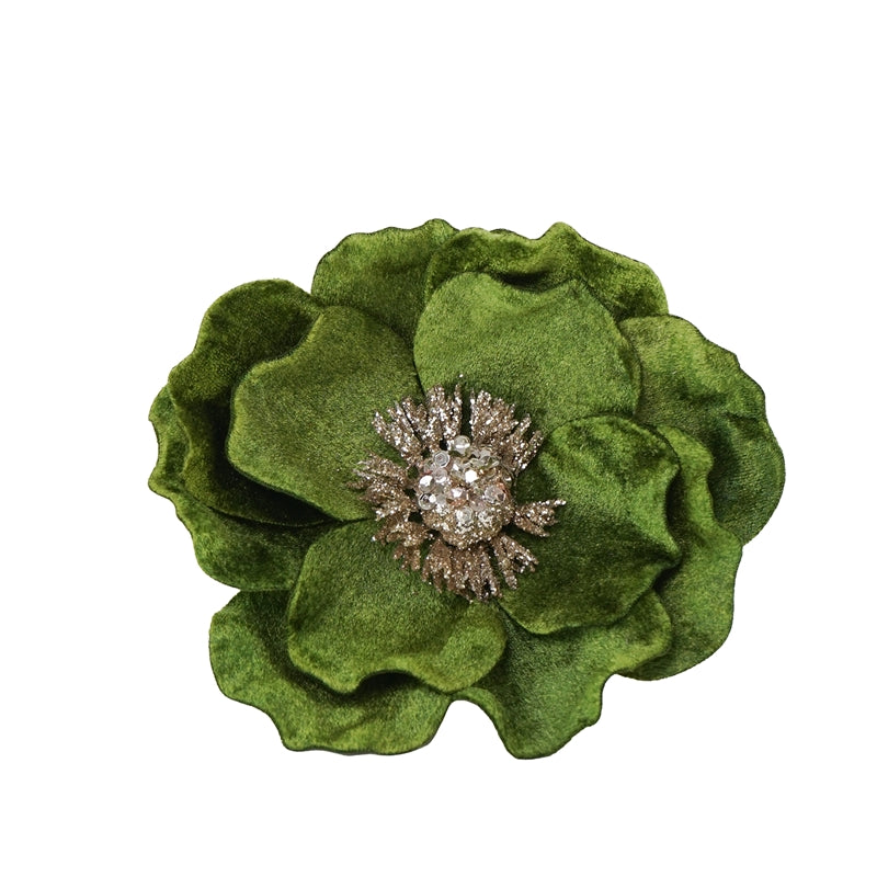 MAGNOLIA VERDE C.CLIP D.12CM POLIESTERE