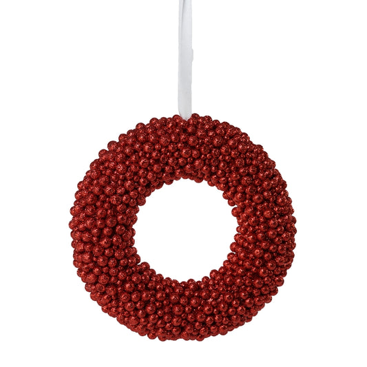 CORONA ROSSA D APP D.33CM PVC