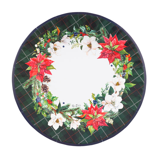 CF.8 PIATTI CM 27  CHRISTMAS IN TARTAN