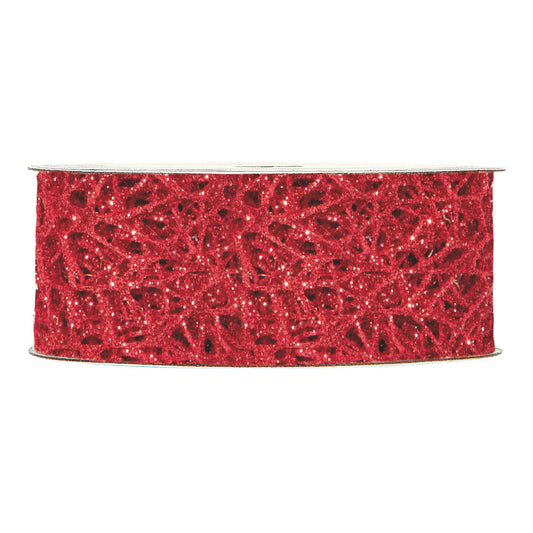 NASTRO OCEANIA MM40X10MT GLITTER RED