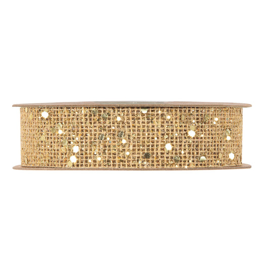 NASTRO XMAS TIME MM25X20MT GOLD