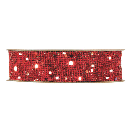NASTRO XMAS TIME MM25X20MT RED