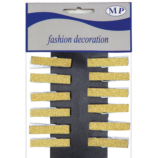 BRILLANT PEGS (12PCS) CM3,5 GOLD